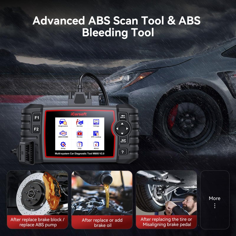 iCarsoft OBD2 Diagnostic Scan Tool for Mercedes Benz/Sprinter  iCarsoft M900 V2.0 Scanner Code Reader for Engine  Transmission  ABS  Airbag Systems  Oil/SAS/EPB/ETC/INJ Reset Battery Test - Image 5